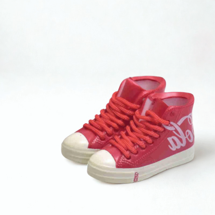 Labubu Converse x Coke Inspired Miniature High Top Miniature Sneakers - Image 4