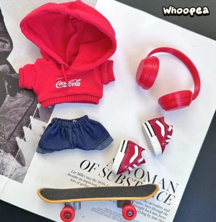 POP MART CRYBABY Replacing Clothes Set. Labubu COCA COLA Outfit (No Dolls) - Image 2
