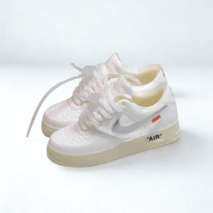 Labubu Air Force 1 Low off white Inspired Miniature Sneakers - Image 1