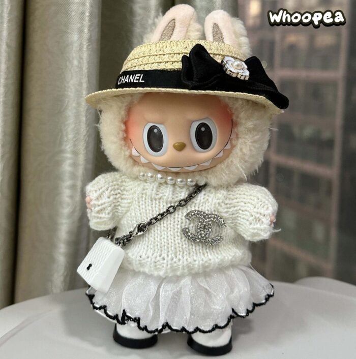 POP MART Labubu Replacing Clothes Set. Labubu Chanel Outfit (No Dolls) - Image 1