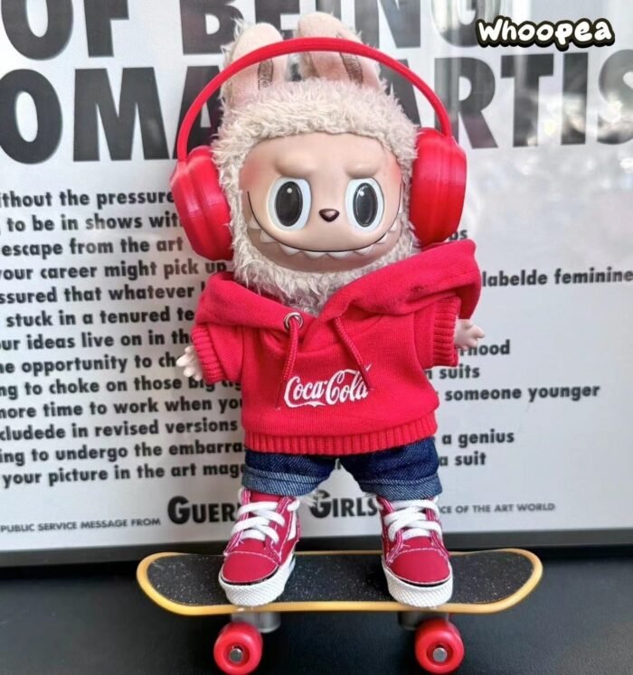 POP MART CRYBABY Replacing Clothes Set. Labubu COCA COLA Outfit (No Dolls) - Image 1