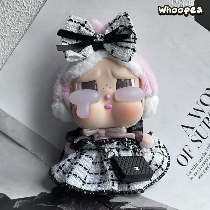 POP MART CRYBABY Replacing Clothes Set. Labubu Chanel Outfit (No Dolls) - Image 11