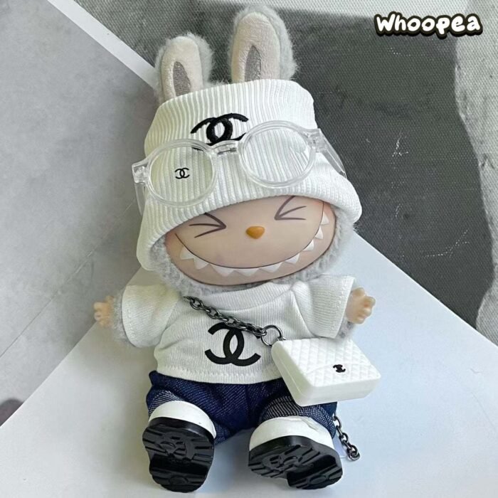 POP MART Labubu Replacing Clothes Set. Labubu Chanel Outfit (No Dolls) - Image 3
