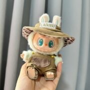 Labubu Clothes Set Outfit - Denim Overalls (No Dolls) - Image 2