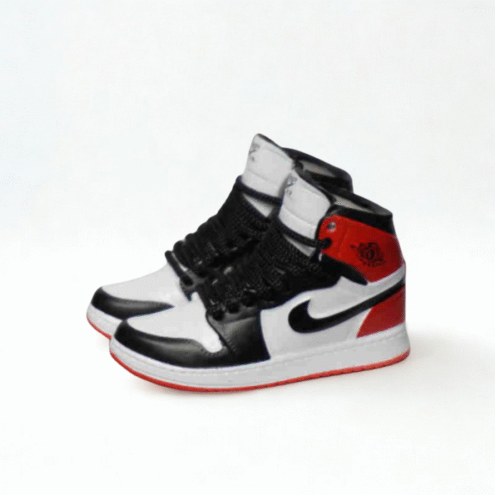 Labubu Jordan 1 Retro High OG Black Toe Inspired Miniature Sneakers - Image 1