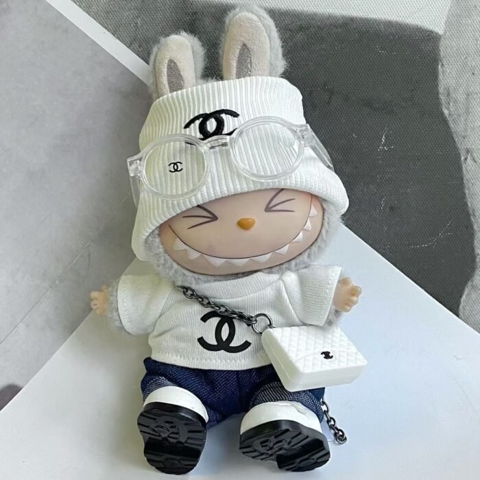 POP MART Labubu Replacing Clothes Set. Labubu Chanel Outfit (No Dolls) - Image 8