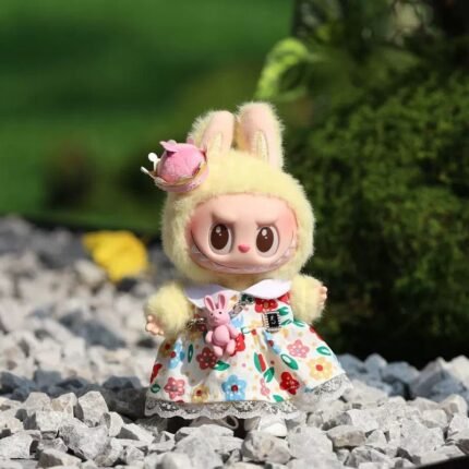 Handmade Labubu outfits- cute flower dress (for labubu 17cm) [pre order]
