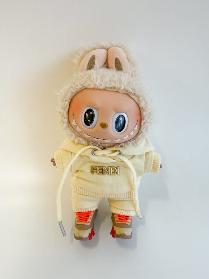 Labubu Designer Inspired Cream Tracksuit Set - Image 1