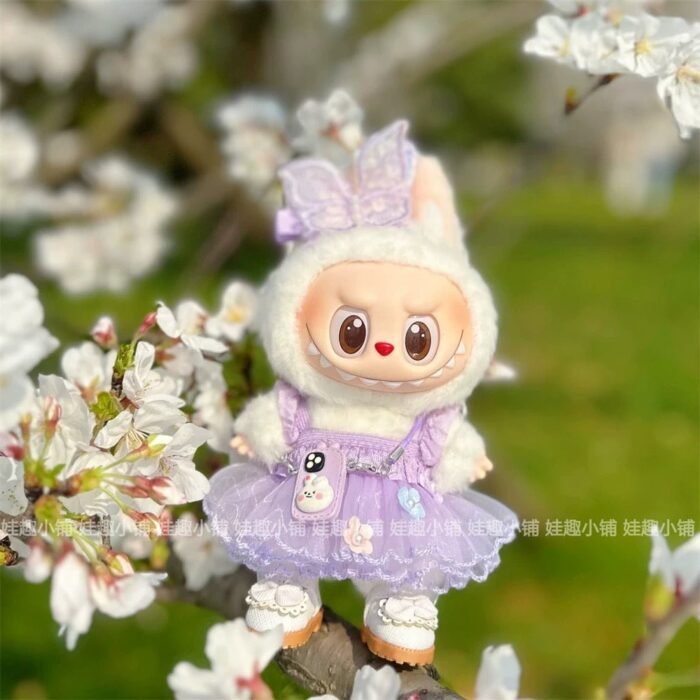 Labubu outfit- Purple Butterfly dress [Pre Order] - Image 2