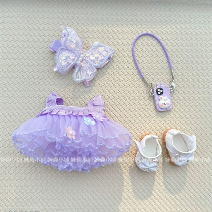 Labubu outfit- Purple Butterfly dress [Pre Order] - Image 5