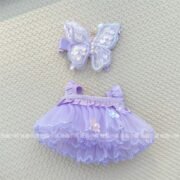Labubu outfit- Purple Butterfly dress [Pre Order] - Image 8