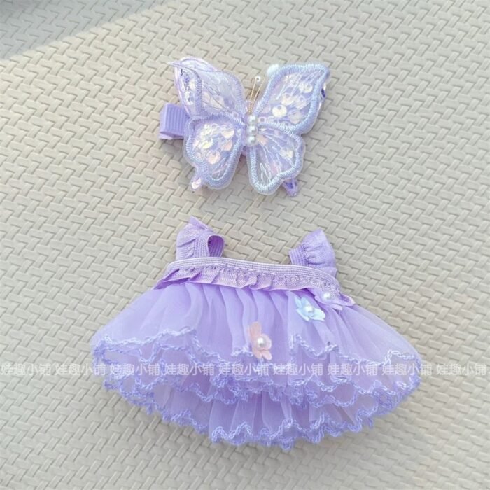 Labubu outfit- Purple Butterfly dress [Pre Order] - Image 8