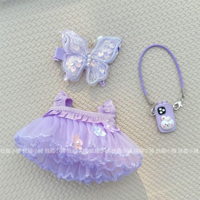 Labubu outfit- Purple Butterfly dress [Pre Order] - Image 7