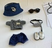 POP MART Labubu Replacing Clothes Set. Labubu Dior Outfit(No Dolls) - Image 2