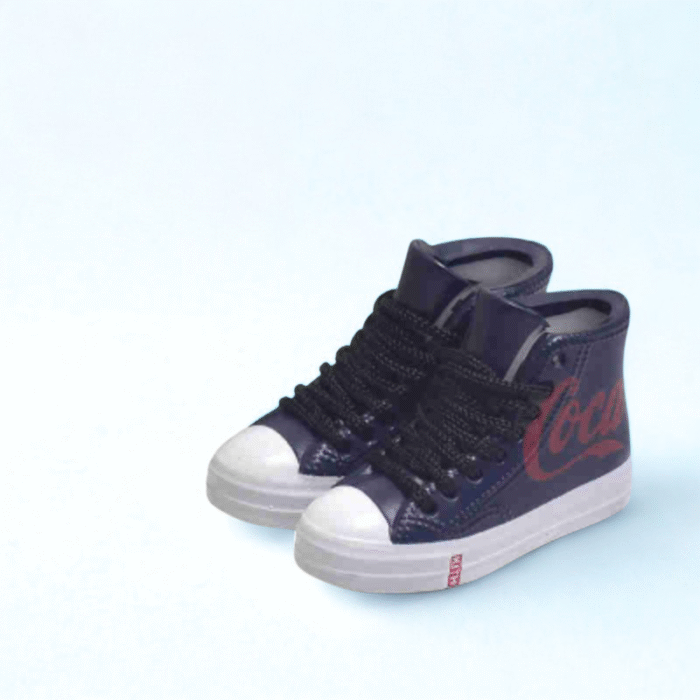 Labubu Converse x Coke Inspired Miniature High Top Miniature Sneakers - Image 1