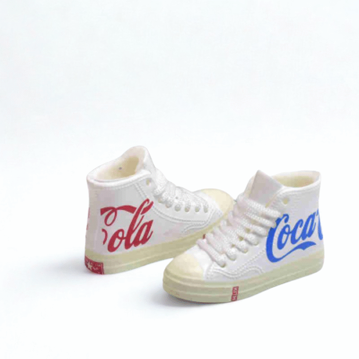 Labubu Converse x Coke Inspired Miniature High Top Miniature Sneakers - Image 3