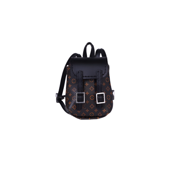 Labubu Miniature Designer Backpack - L.V. Inspired - Image 1