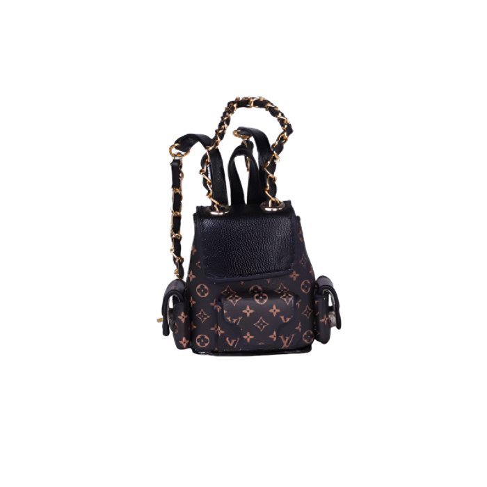 Labubu Miniature Designer Backpack - L.V. Palm Springs Inspired - Image 1