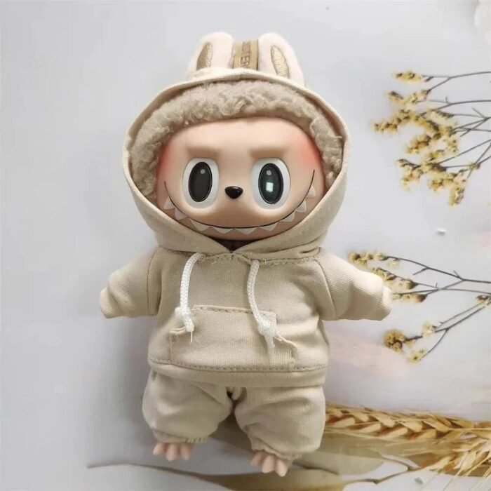 Handmade Cozy Hoodie Joggers Labubu Outfit - Image 3