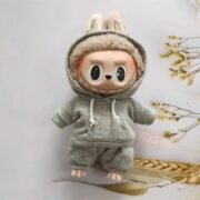 Handmade Cozy Hoodie Joggers Labubu Outfit - Image 4