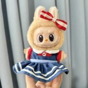 Handmade Labubu Blue Red Sailor Moon Outfit with Accessories - Image 7