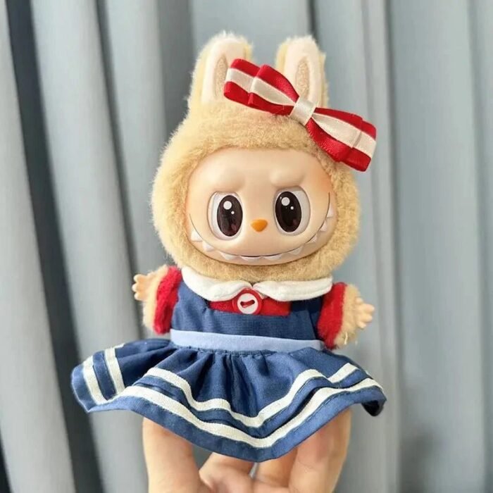 Handmade Labubu Blue Red Sailor Moon Outfit with Accessories - Image 7