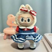 Handmade Labubu Blue Red Sailor Moon Outfit with Accessories - Image 4