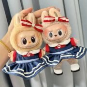 Handmade Labubu Blue Red Sailor Moon Outfit with Accessories - Image 6