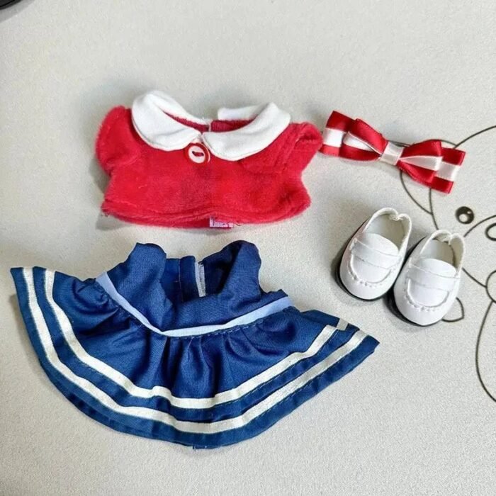 Handmade Labubu Blue Red Sailor Moon Outfit with Accessories - Image 8