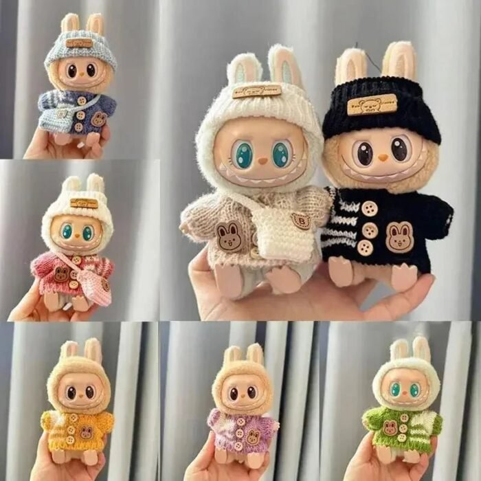 Handmade Labubu Cosy Knitwear Outfits with Accessories - Image 4