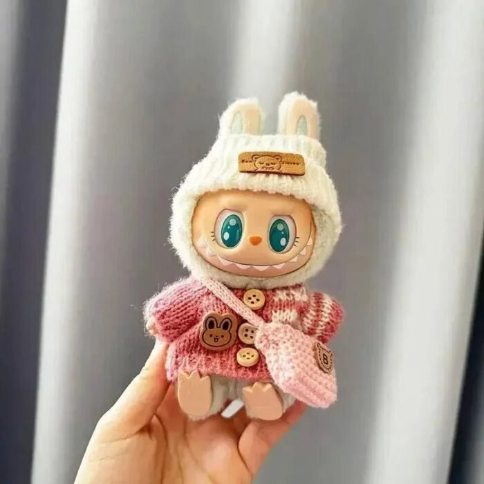Handmade Labubu Cosy Knitwear Outfits with Accessories - Image 9