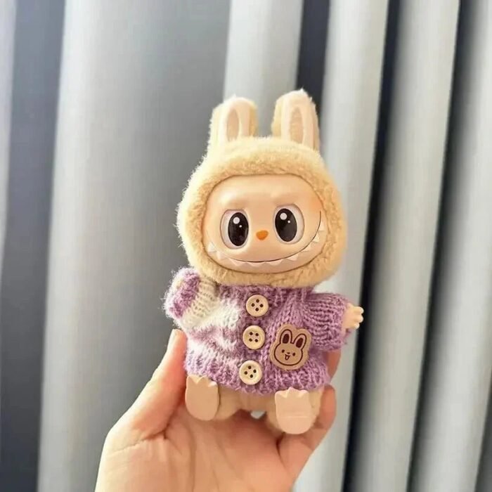 Handmade Labubu Cosy Knitwear Outfits with Accessories - Image 22