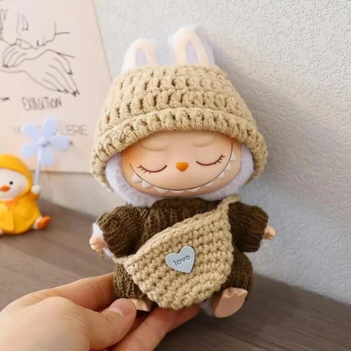 Handmade Labubu Crochet Animal Outfits - Image 3