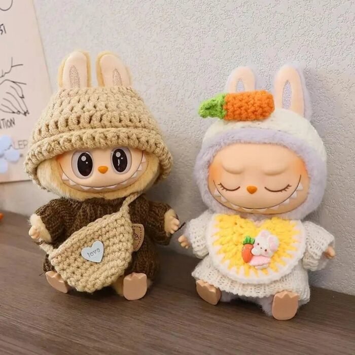 Handmade Labubu Crochet Animal Outfits - Image 1
