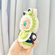 Handmade Labubu Crochet Animal Outfits - Image 12