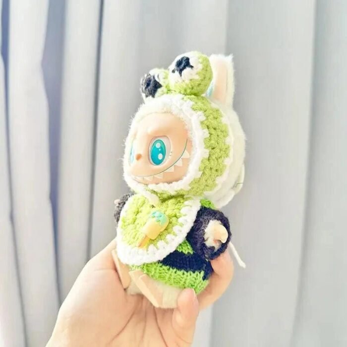 Handmade Labubu Crochet Animal Outfits - Image 12