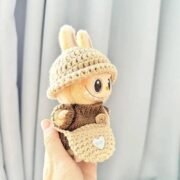 Handmade Labubu Crochet Animal Outfits - Image 8