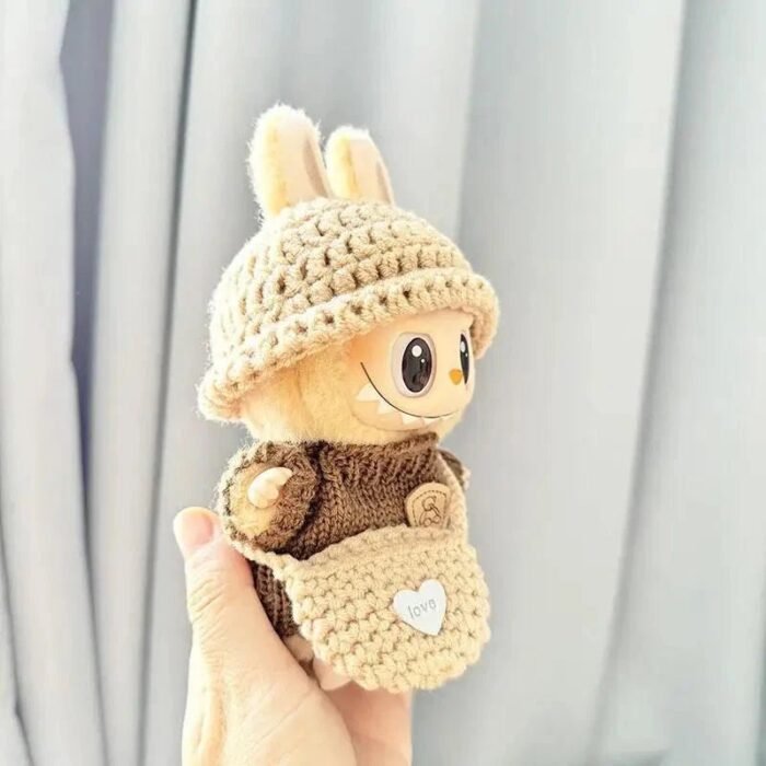 Handmade Labubu Crochet Animal Outfits - Image 8