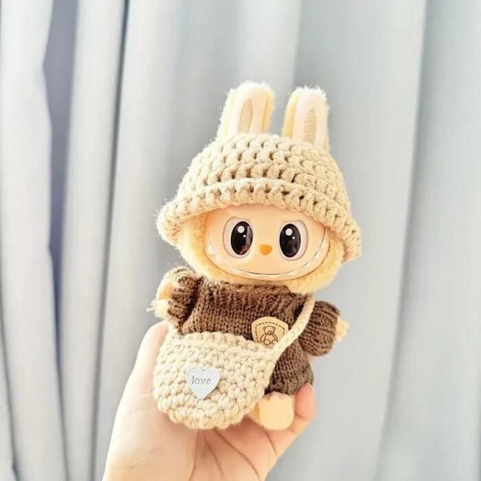 Handmade Labubu Crochet Animal Outfits - Image 6
