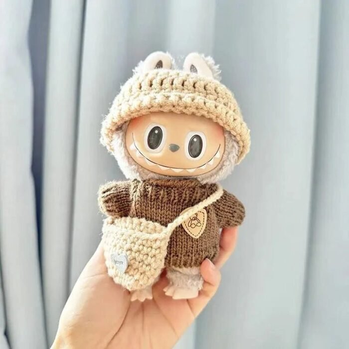 Handmade Labubu Crochet Animal Outfits - Image 4