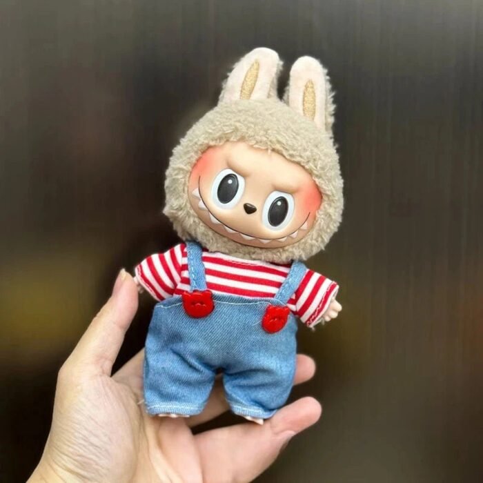 Handmade Labubu Denim Dungaree Outfits - Image 2