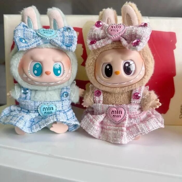 Handmade Labubu Heart Dress Outfit with Accessories - Image 1