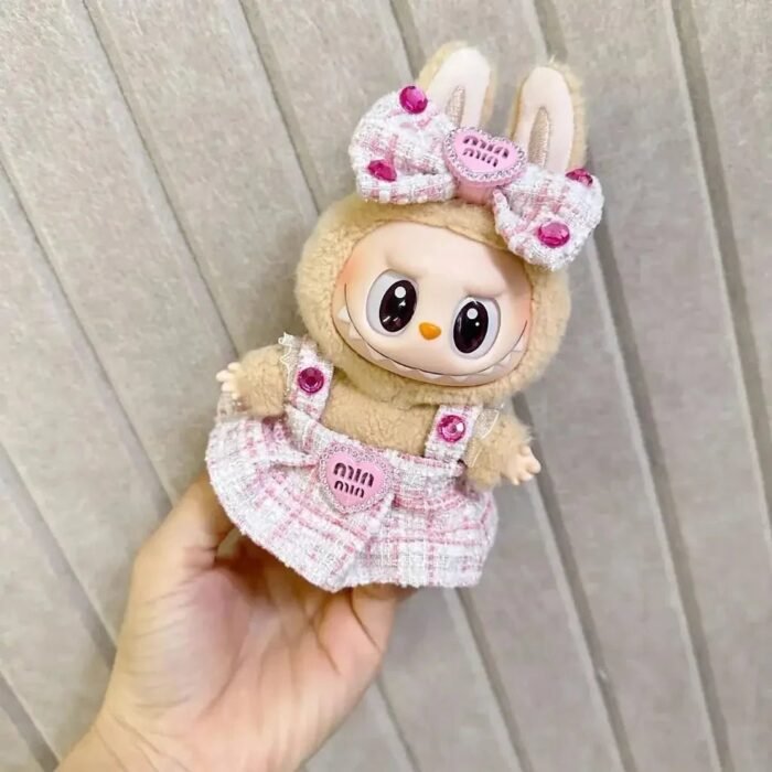 Handmade Labubu Heart Dress Outfit with Accessories - Image 2