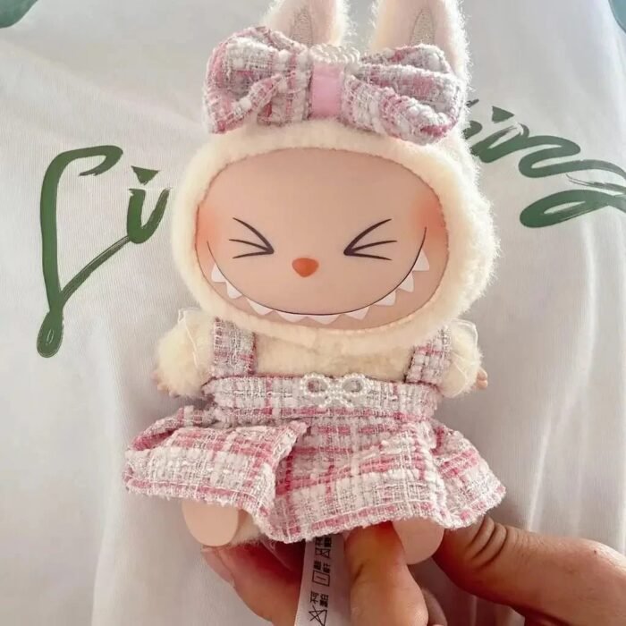 Handmade Labubu Heart Dress Outfit with Accessories - Image 8