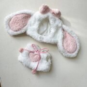 Handmade Labubu Kawaii Bunny Overalls Outfit - Image 4