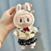 Handmade Labubu School Uniform Outfit with Accessories - Image 5