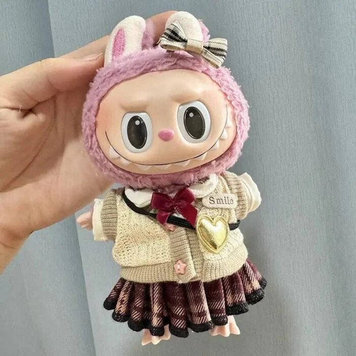 Handmade Labubu School Uniform Outfit with Accessories - Image 4