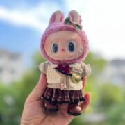 Handmade Labubu School Uniform Outfit with Accessories - Image 6