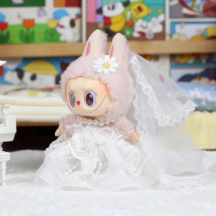Handmade Wedding Marriage Couple Labubu Outfit - Image 5