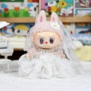 Handmade Wedding Marriage Couple Labubu Outfit - Image 4